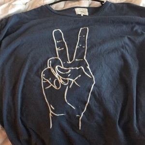 Blue peace shirt